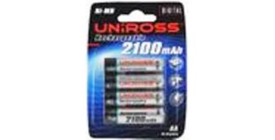 4 Stk. AA-2700mAh Uniross genopladelige batterier